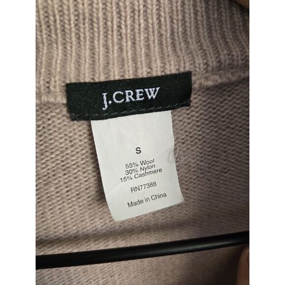 J Crew Womens Size Small Open Shawl Collar Cardigan Pink Wool Silk Blend Luxury - Picture 4 of 6